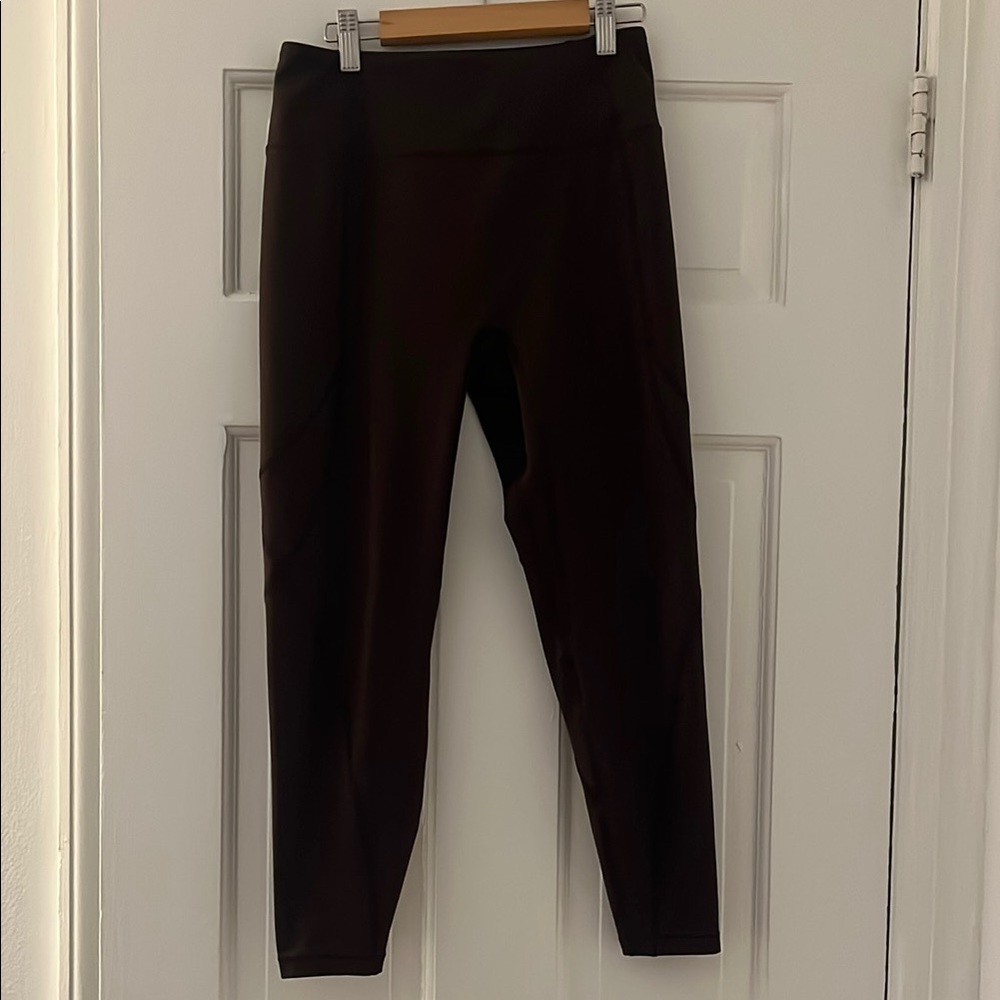 Chocolate Brown High Waisted Workout Leggings
